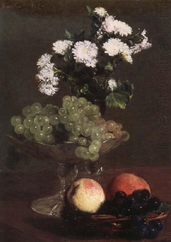 Henri Fantin-Latour Nature Morte aux Chrysanthemes et raisins china oil painting image